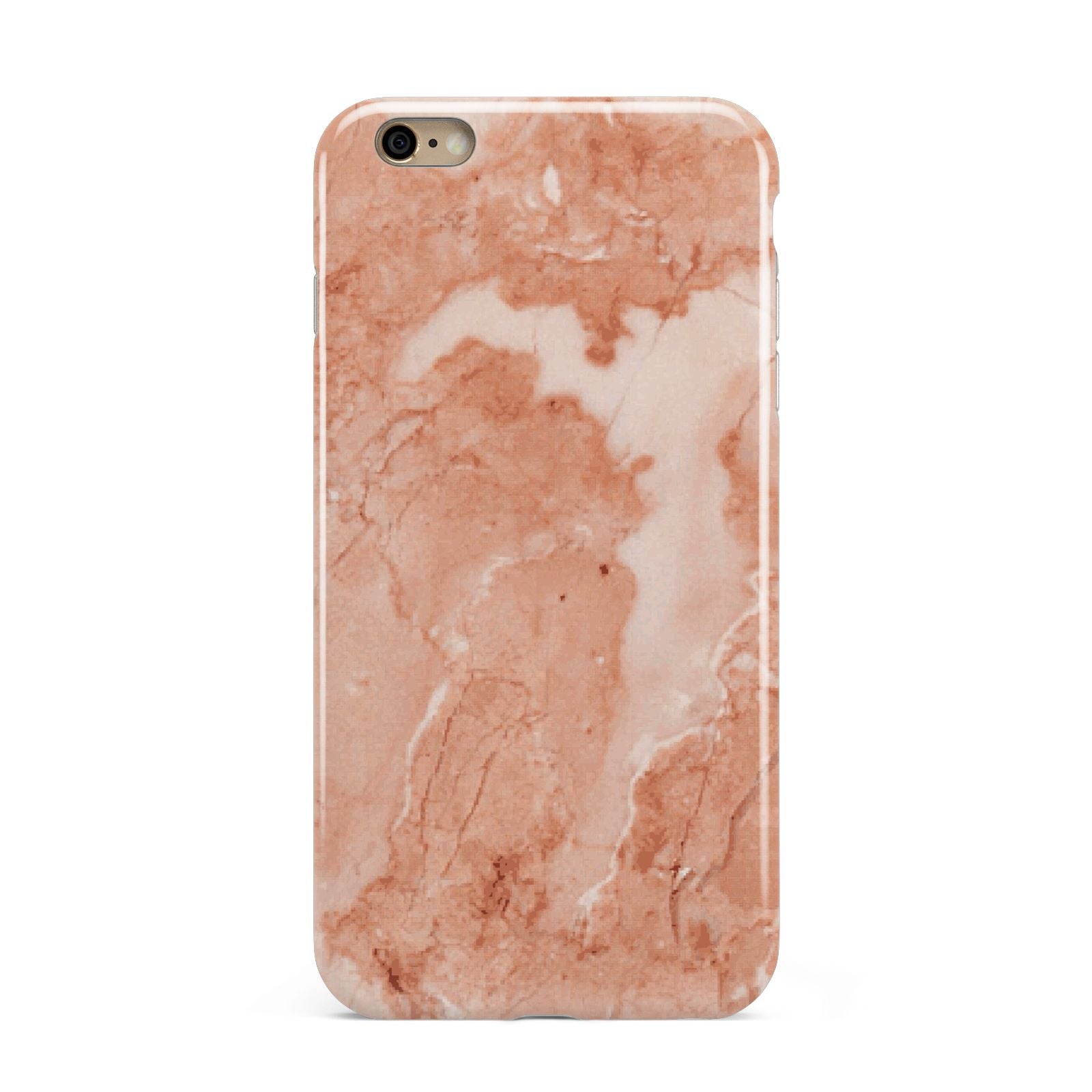 Faux Marble Red Apple iPhone 6 Plus 3D Tough Case