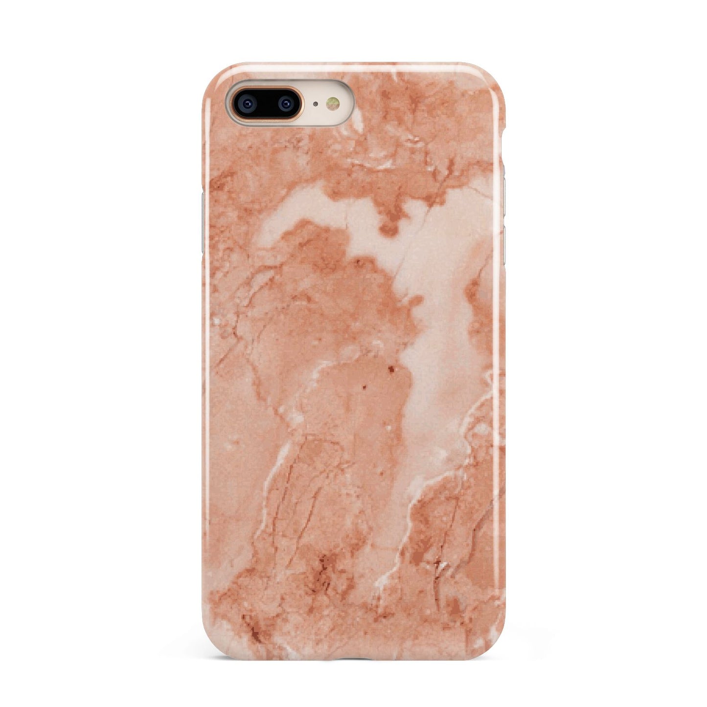 Faux Marble Red Apple iPhone 7 8 Plus 3D Tough Case