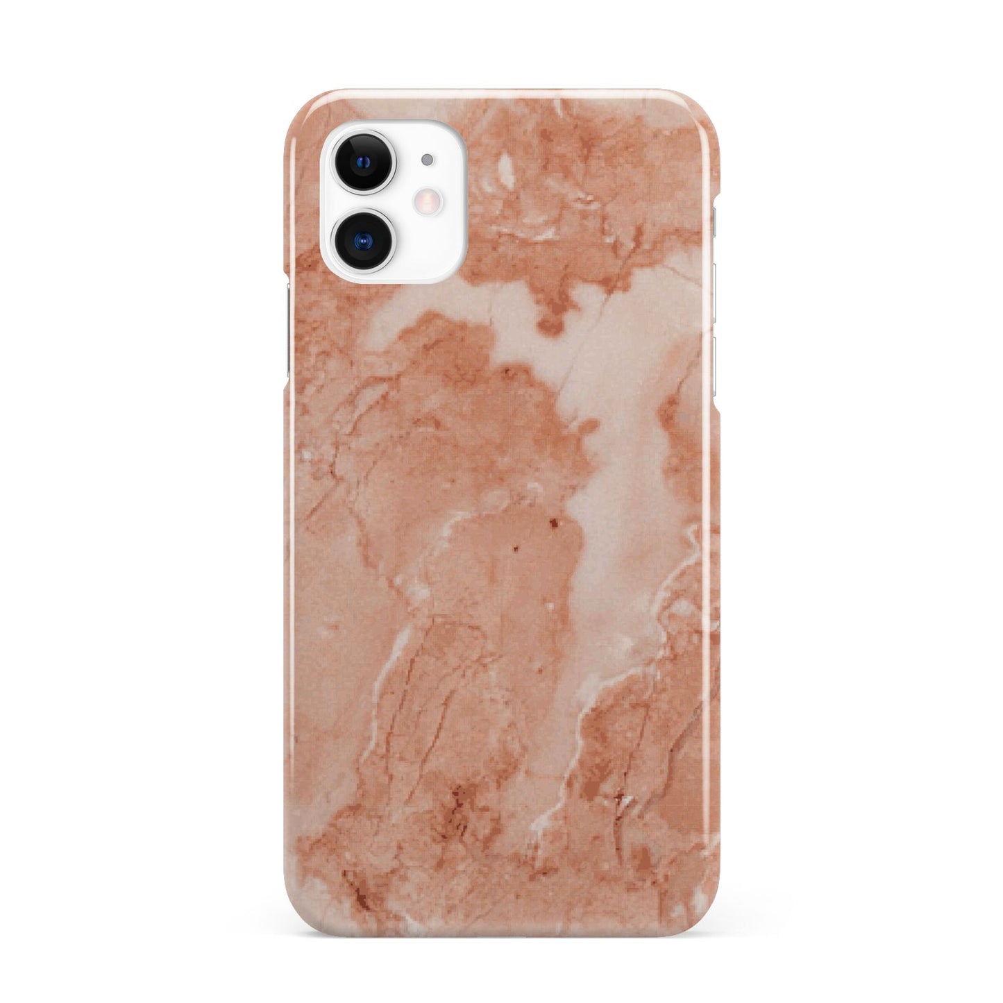 Faux Marble Red iPhone 11 3D Snap Case