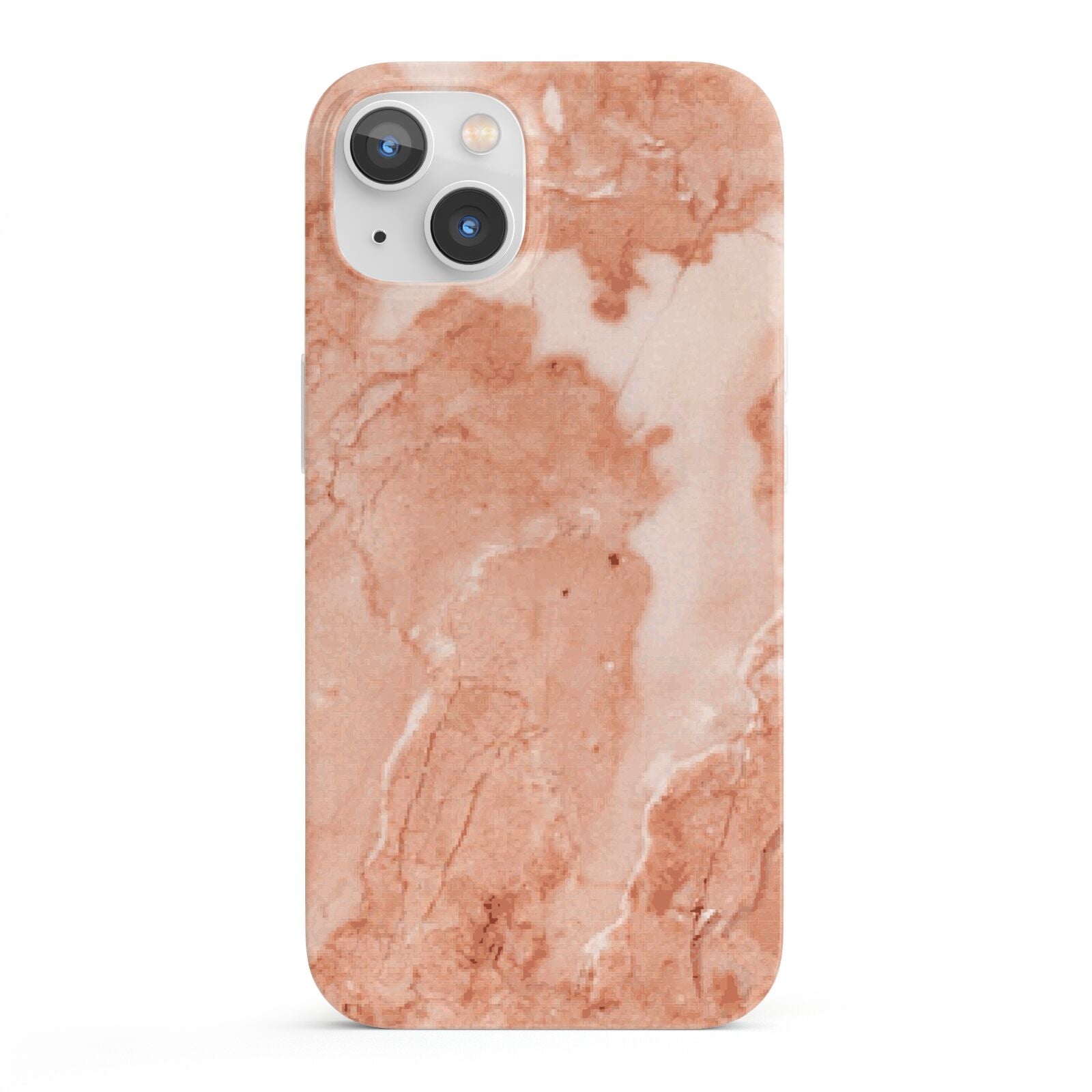 Faux Marble Red iPhone 13 Full Wrap 3D Snap Case