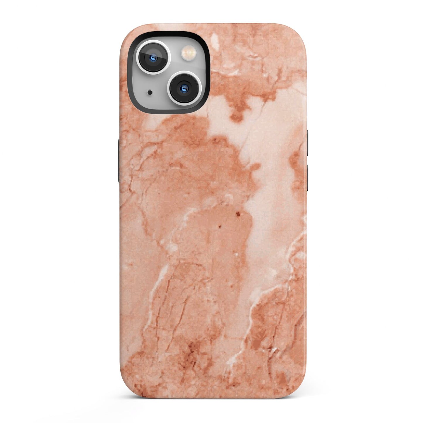 Faux Marble Red iPhone 13 Full Wrap 3D Tough Case