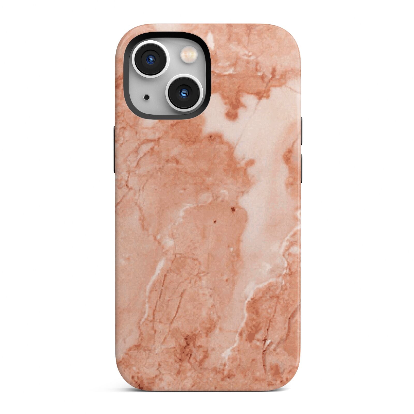 Faux Marble Red iPhone 13 Mini Full Wrap 3D Tough Case