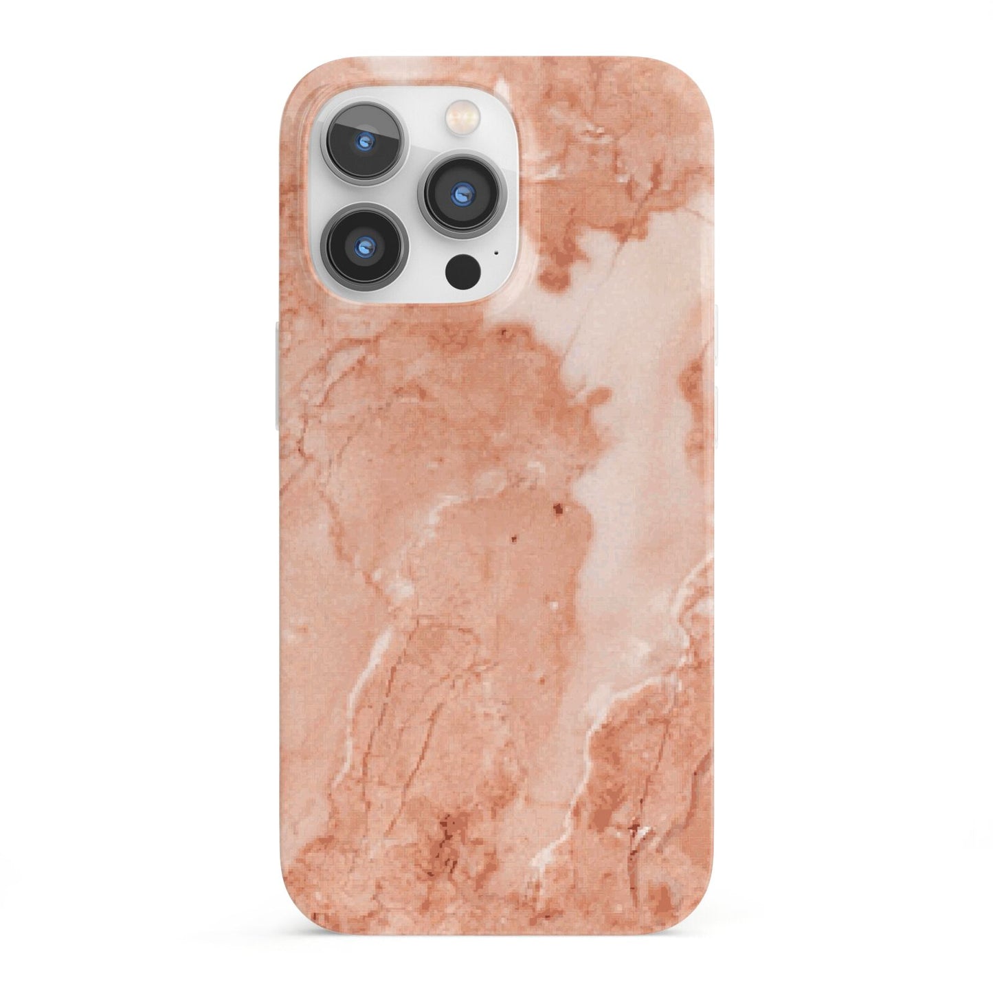 Faux Marble Red iPhone 13 Pro Full Wrap 3D Snap Case