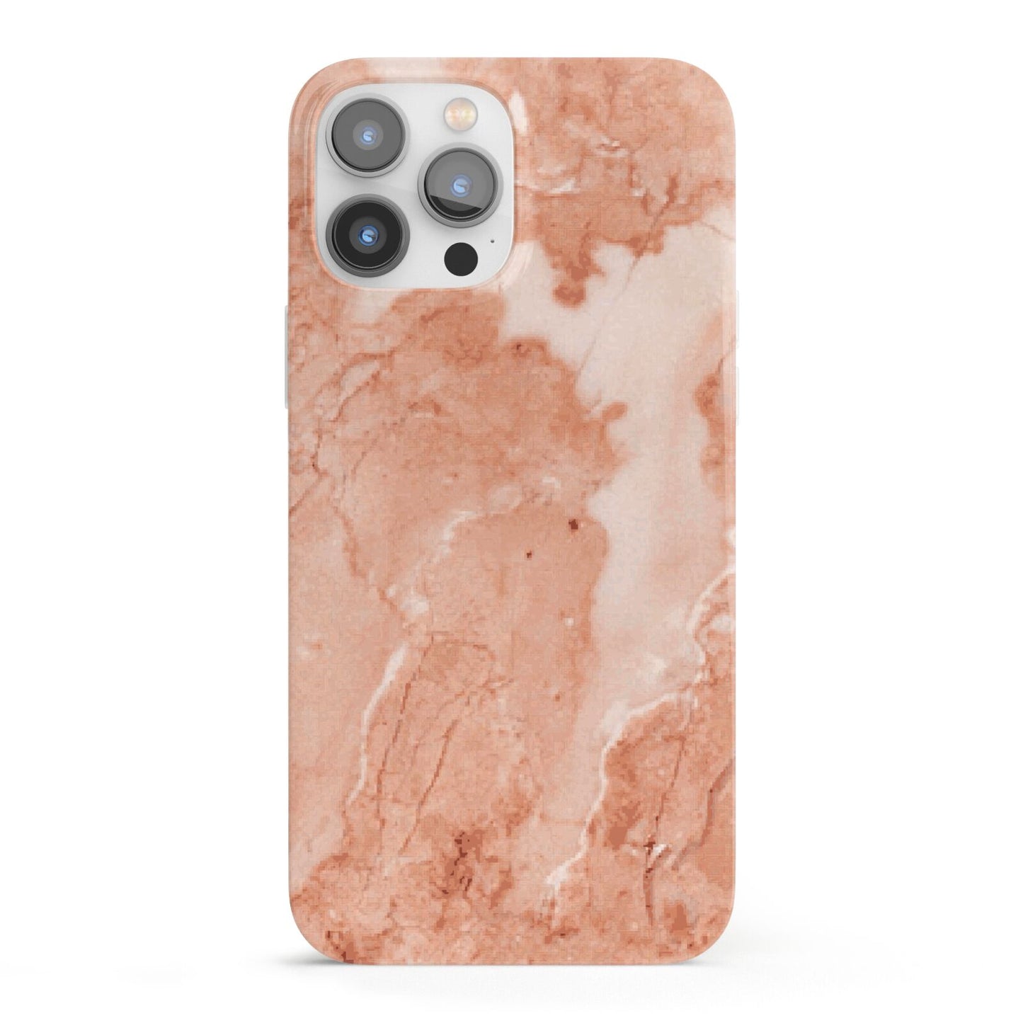 Faux Marble Red iPhone 13 Pro Max Full Wrap 3D Snap Case