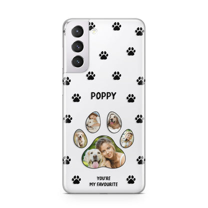 Favourite Dog Photos Personalised Samsung S21 Case