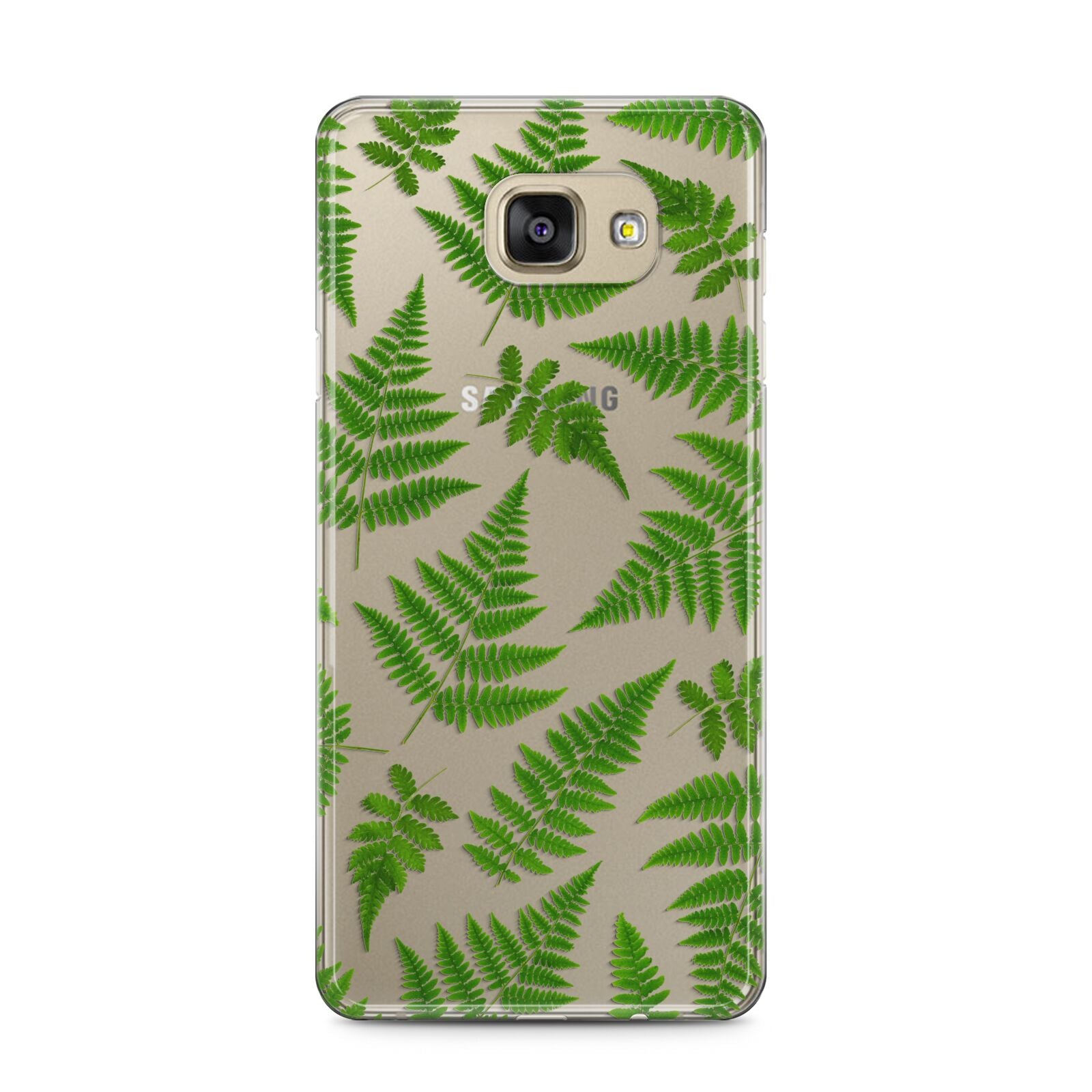 Fern Leaf Samsung Galaxy A5 2016 Case on gold phone