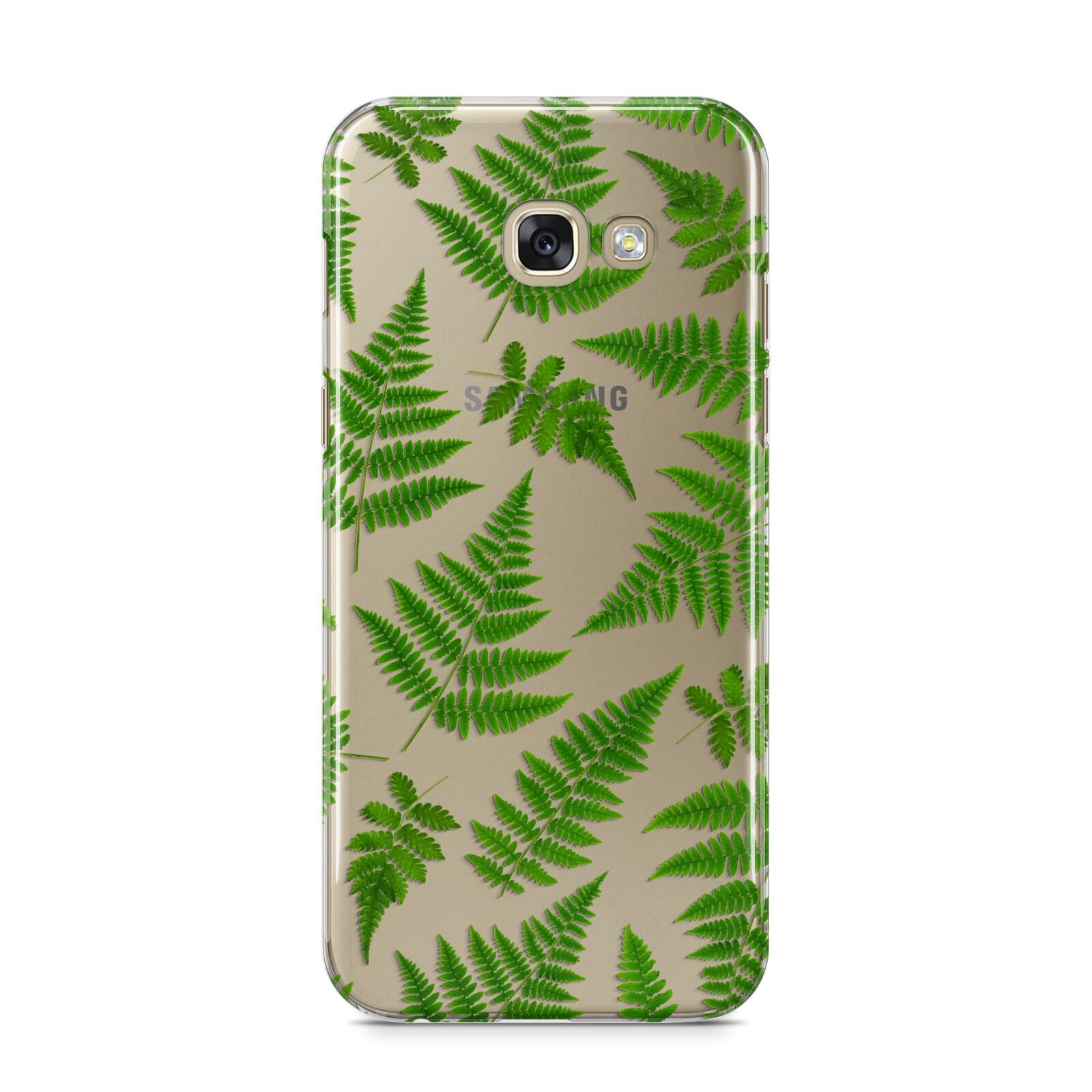 Fern Leaf Samsung Galaxy A5 2017 Case on gold phone