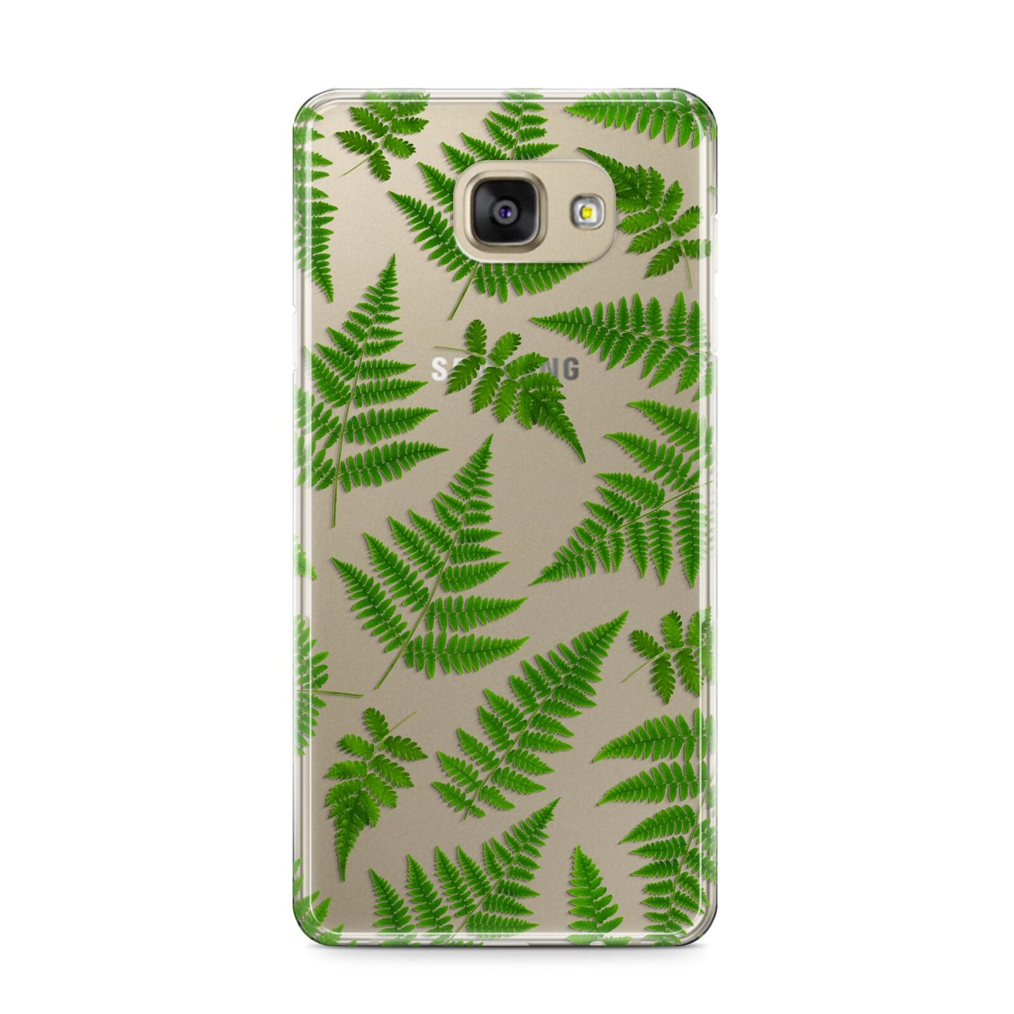 Fern Leaf Samsung Galaxy A9 2016 Case on gold phone