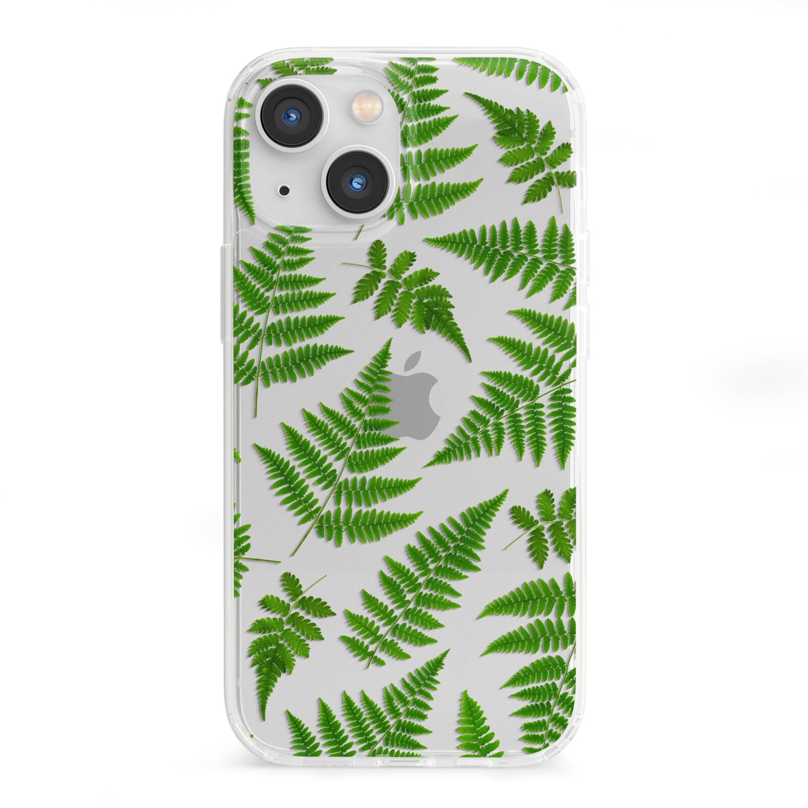 Fern Leaf iPhone 13 Mini Clear Bumper Case