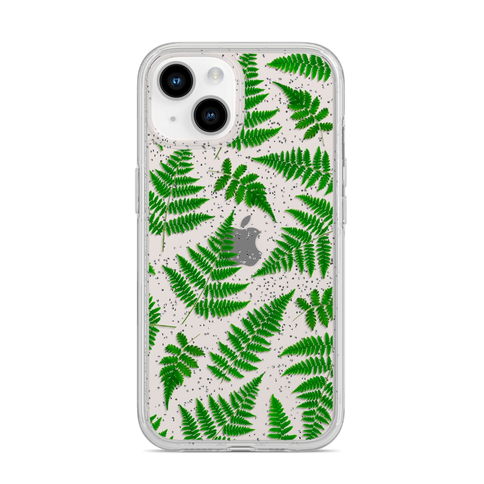 Fern Leaf iPhone 14 Glitter Tough Case Starlight