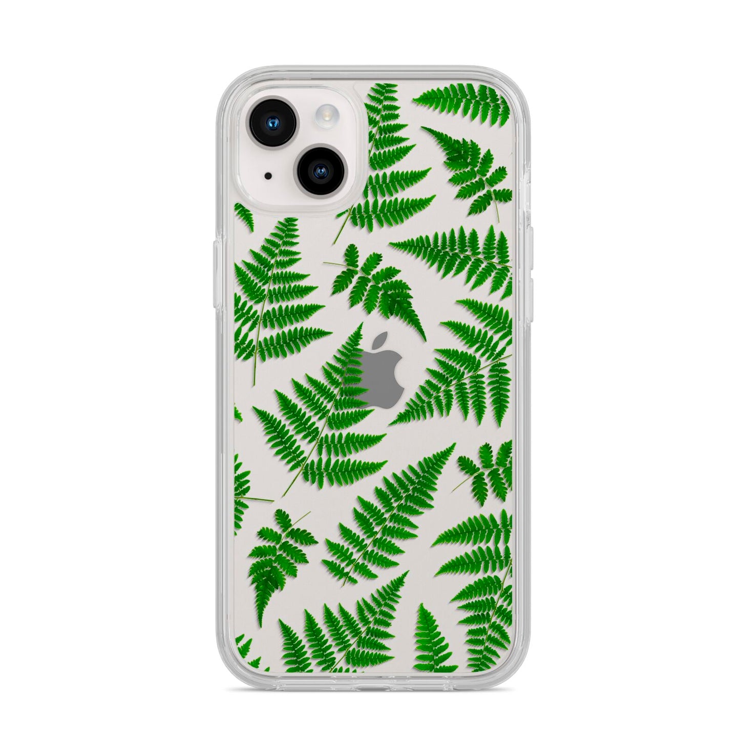 Fern Leaf iPhone 14 Plus Clear Tough Case Starlight