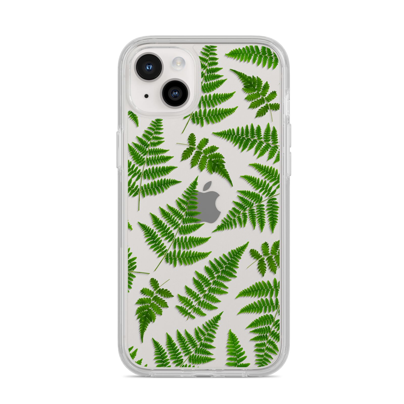 Fern Leaf iPhone 14 Plus Clear Tough Case Starlight