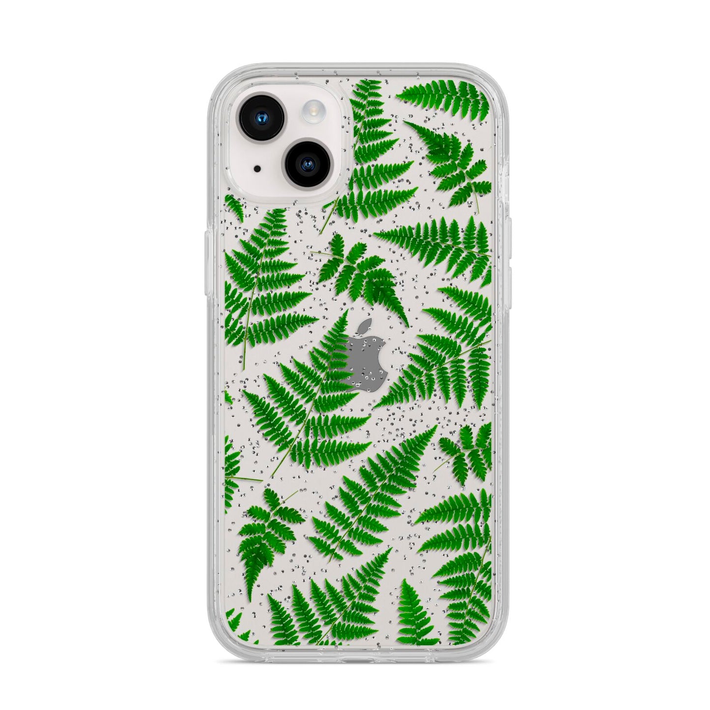 Fern Leaf iPhone 14 Plus Glitter Tough Case Starlight