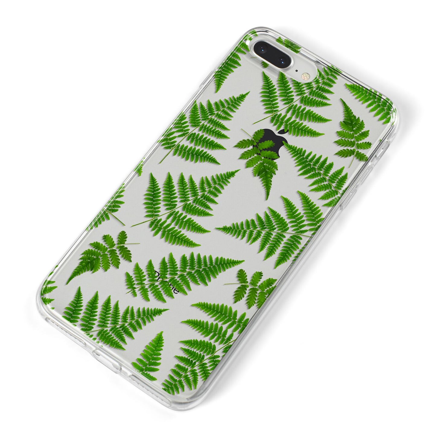 Fern Leaf iPhone 8 Plus Bumper Case on Silver iPhone Alternative Image