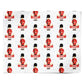 Festive British Guards with Name Personalised Wrapping Paper Alternative