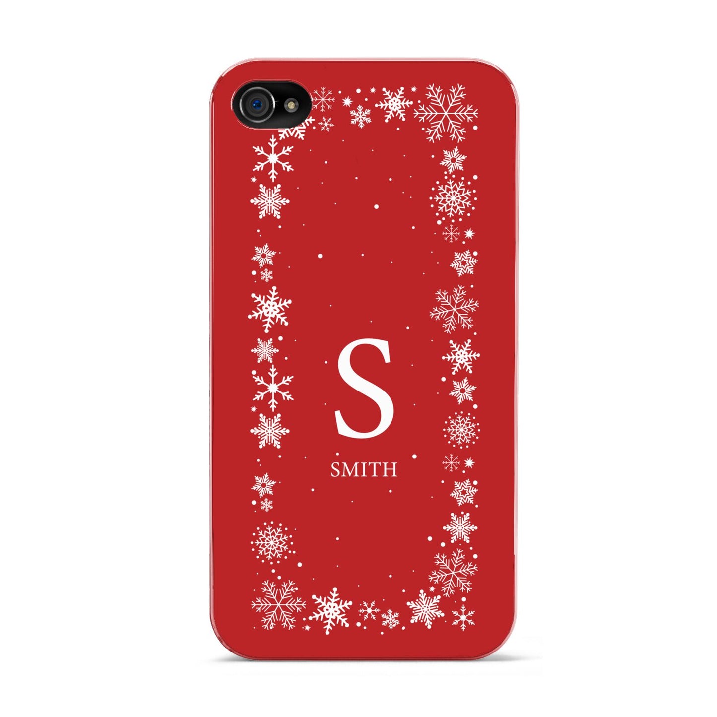 Festive Monogram Personalised Apple iPhone 4s Case