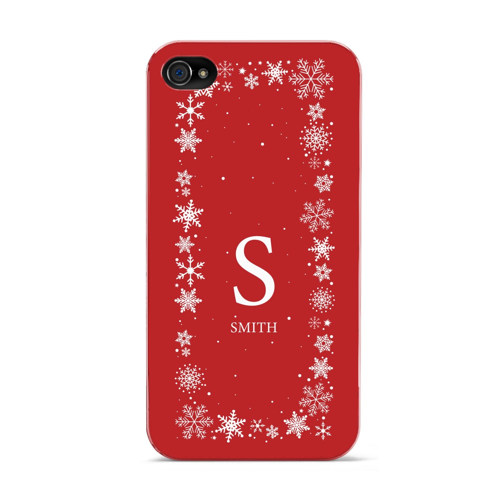 Festive Monogram Personalised Apple iPhone 4s Case