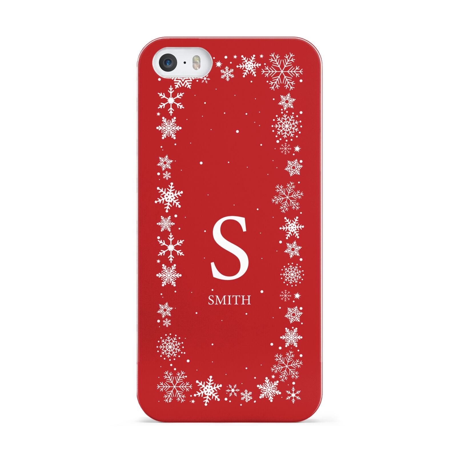 Festive Monogram Personalised Apple iPhone 5 Case