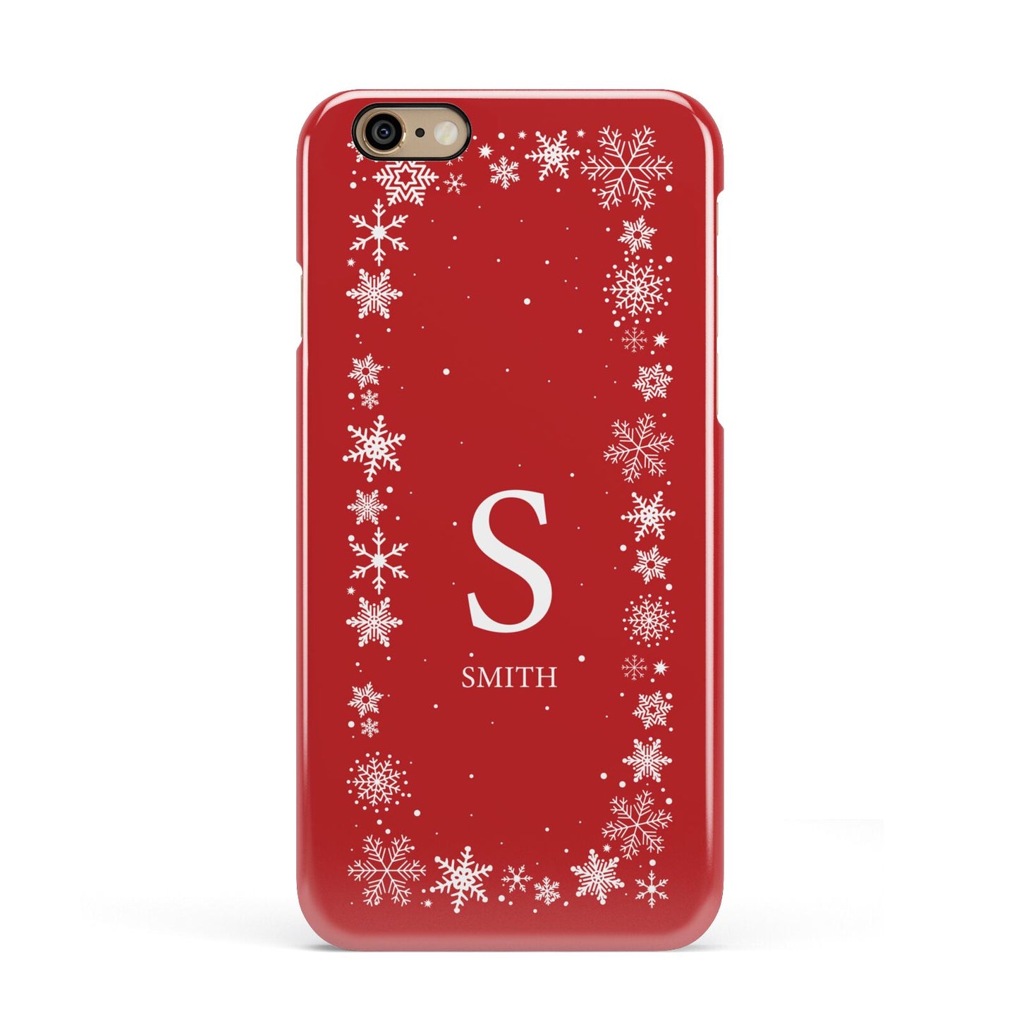 Festive Monogram Personalised Apple iPhone 6 3D Snap Case