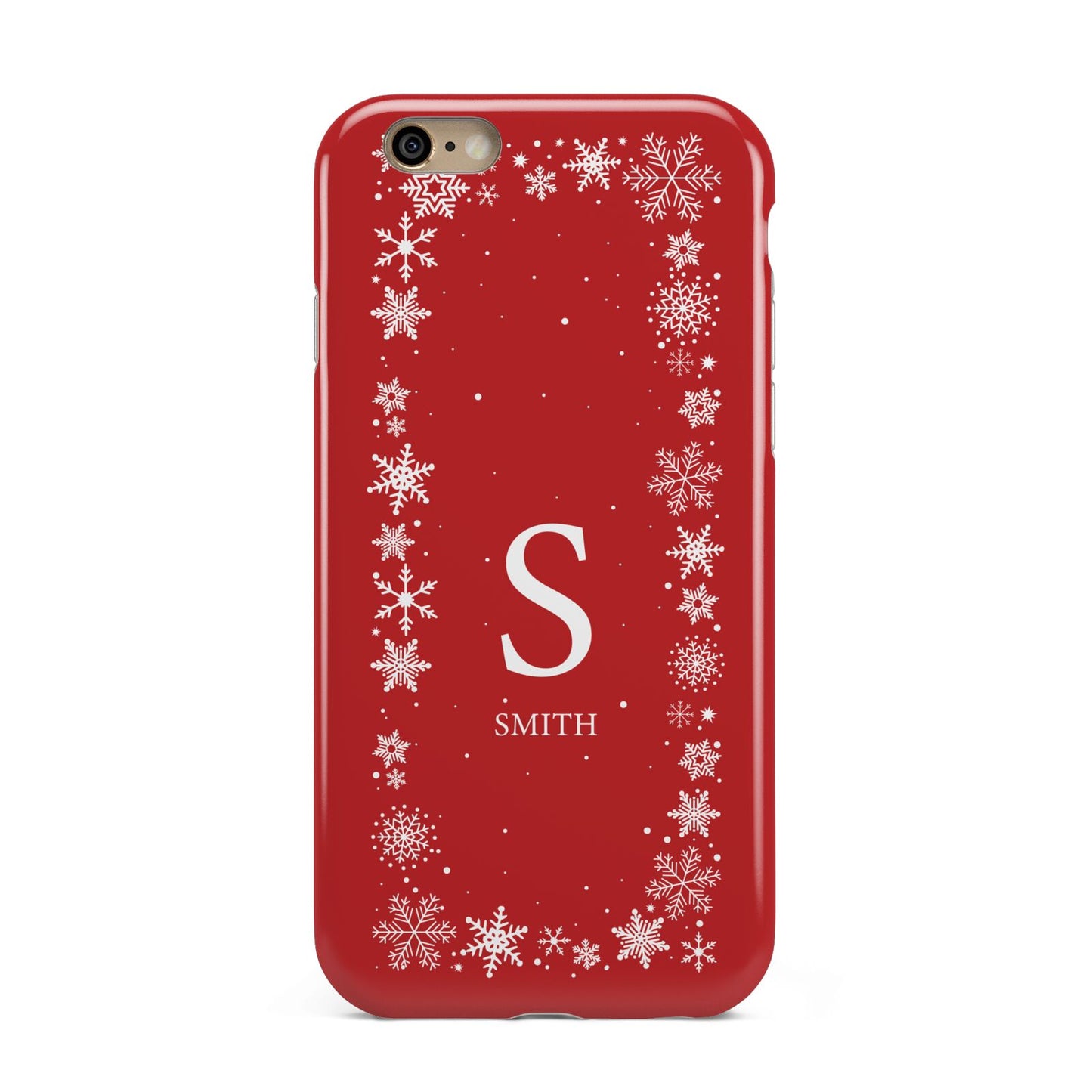 Festive Monogram Personalised Apple iPhone 6 3D Tough Case