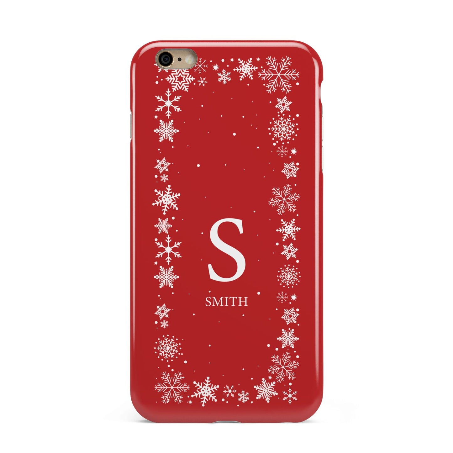 Festive Monogram Personalised Apple iPhone 6 Plus 3D Tough Case