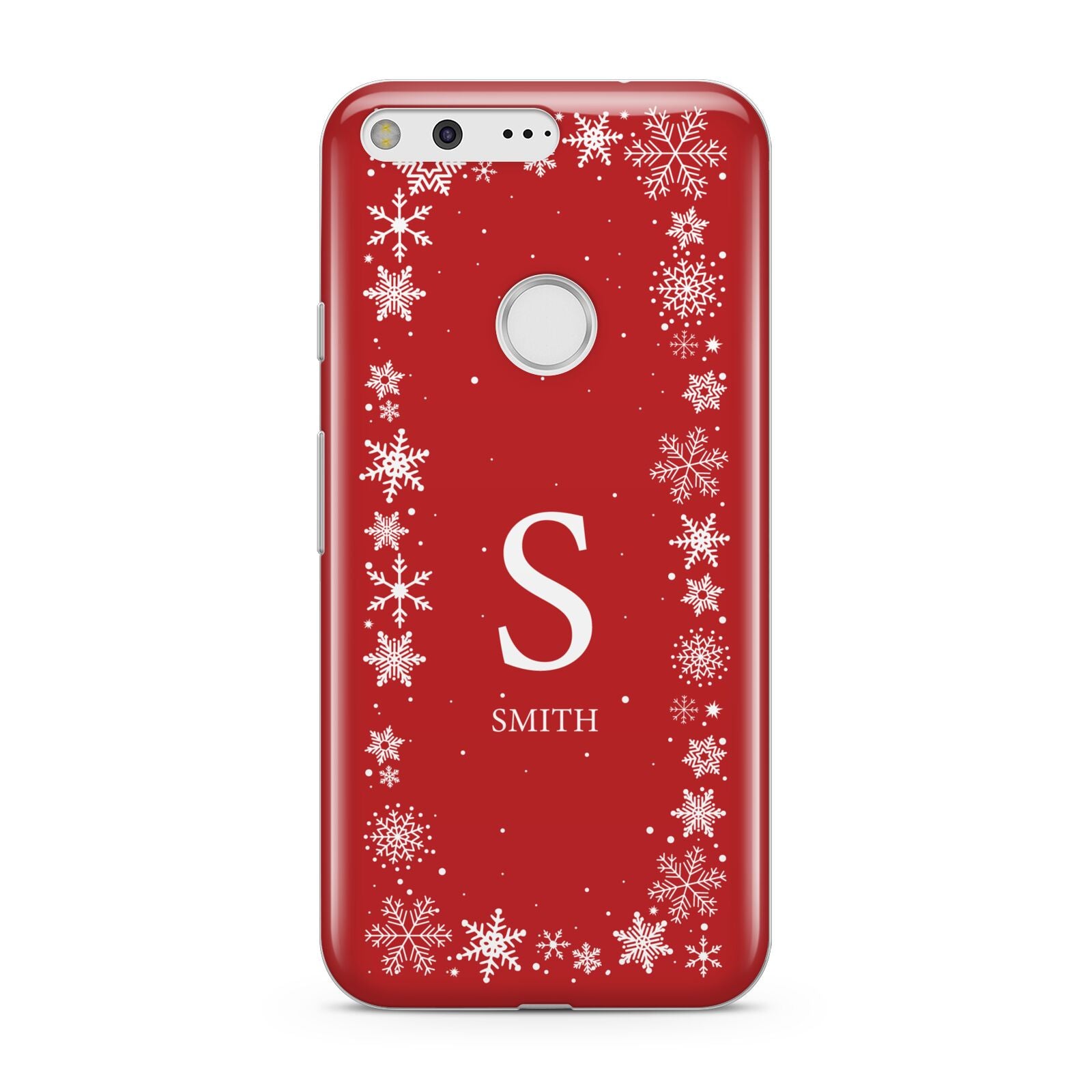 Festive Monogram Personalised Google Pixel Case