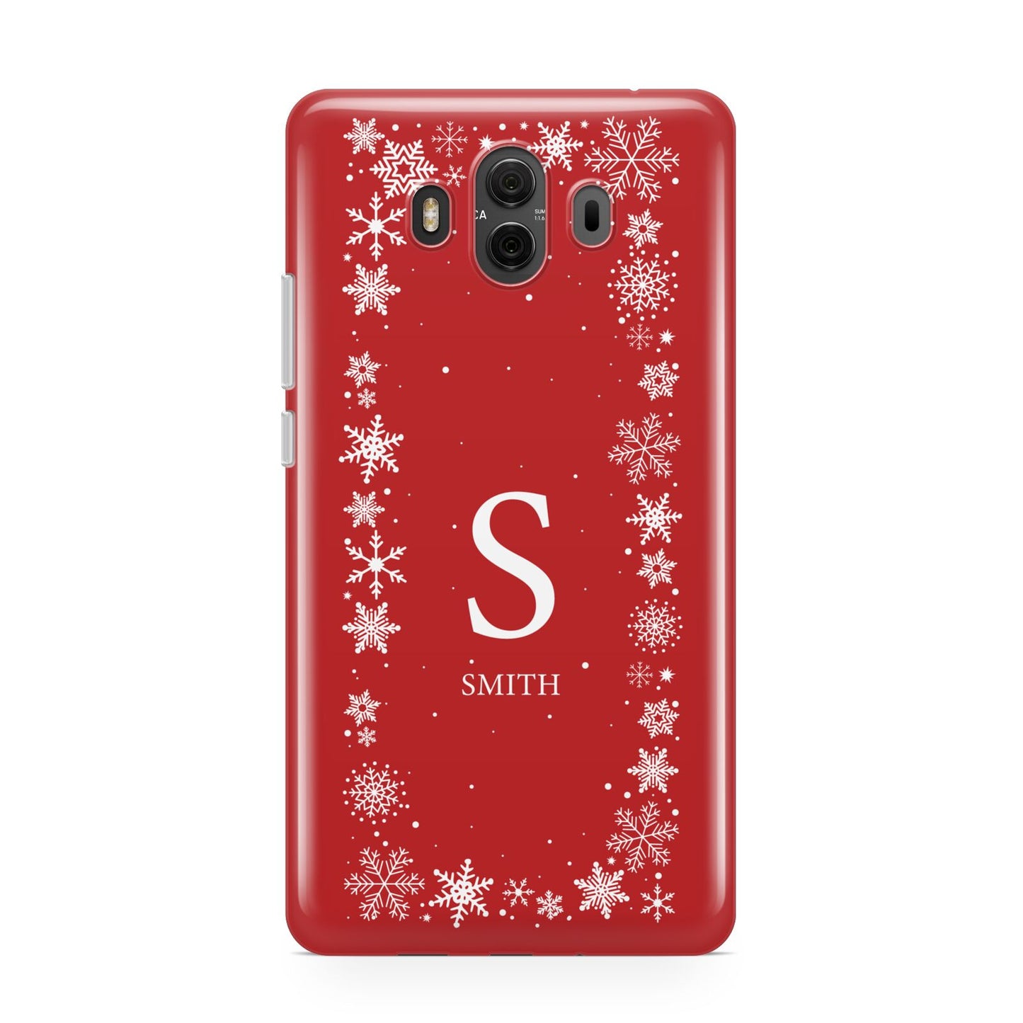 Festive Monogram Personalised Huawei Mate 10 Protective Phone Case