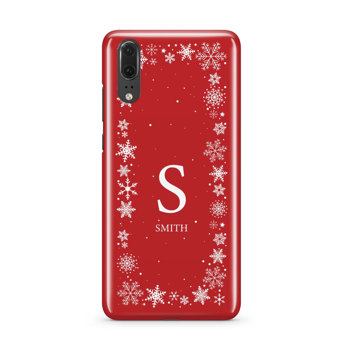 Festive Monogram Personalised Huawei P20 Phone Case