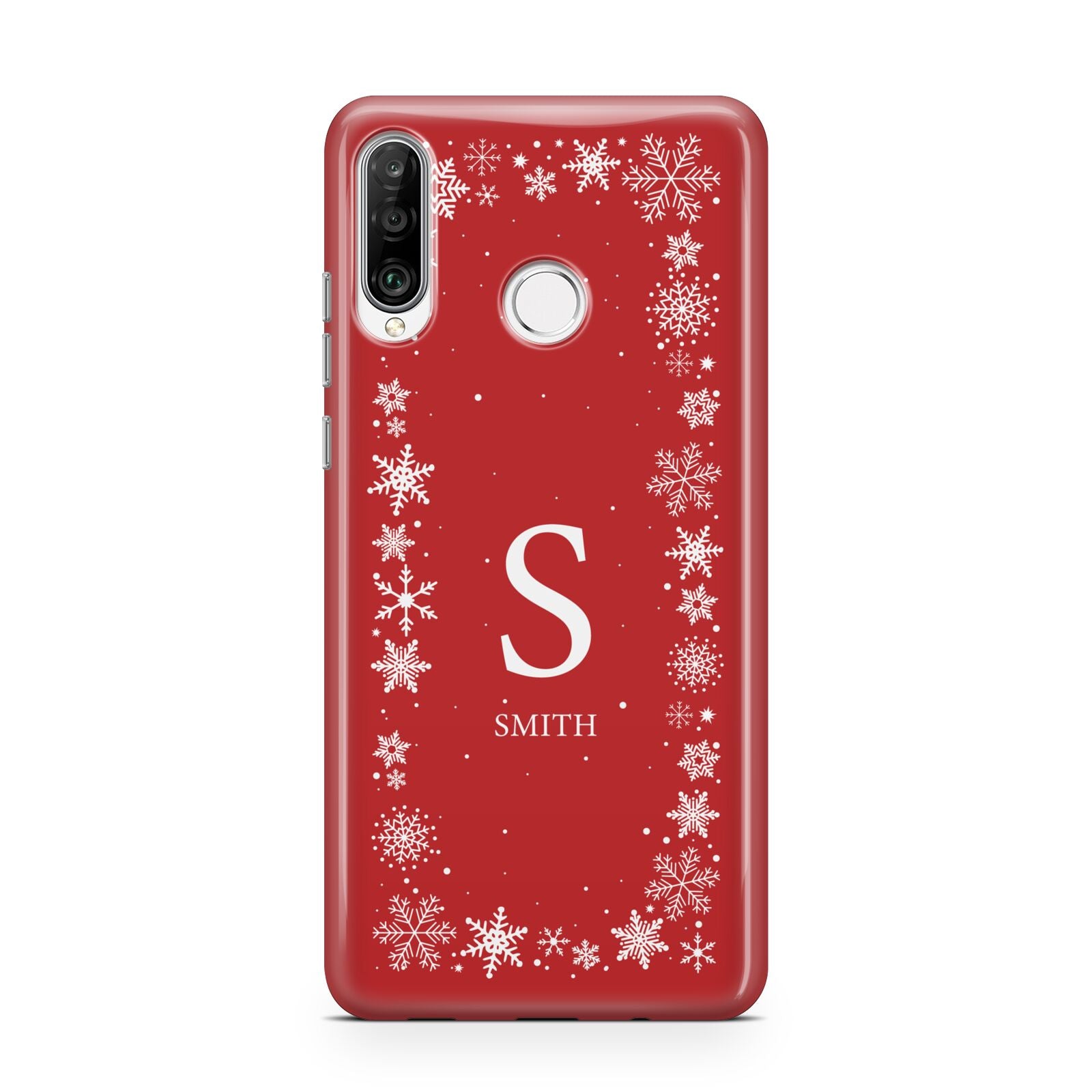 Festive Monogram Personalised Huawei P30 Lite Phone Case