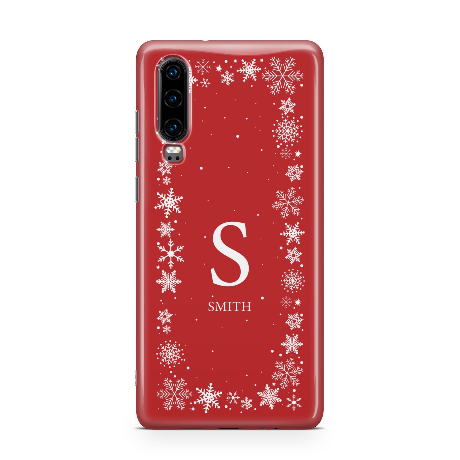 Festive Monogram Personalised Huawei P30 Phone Case