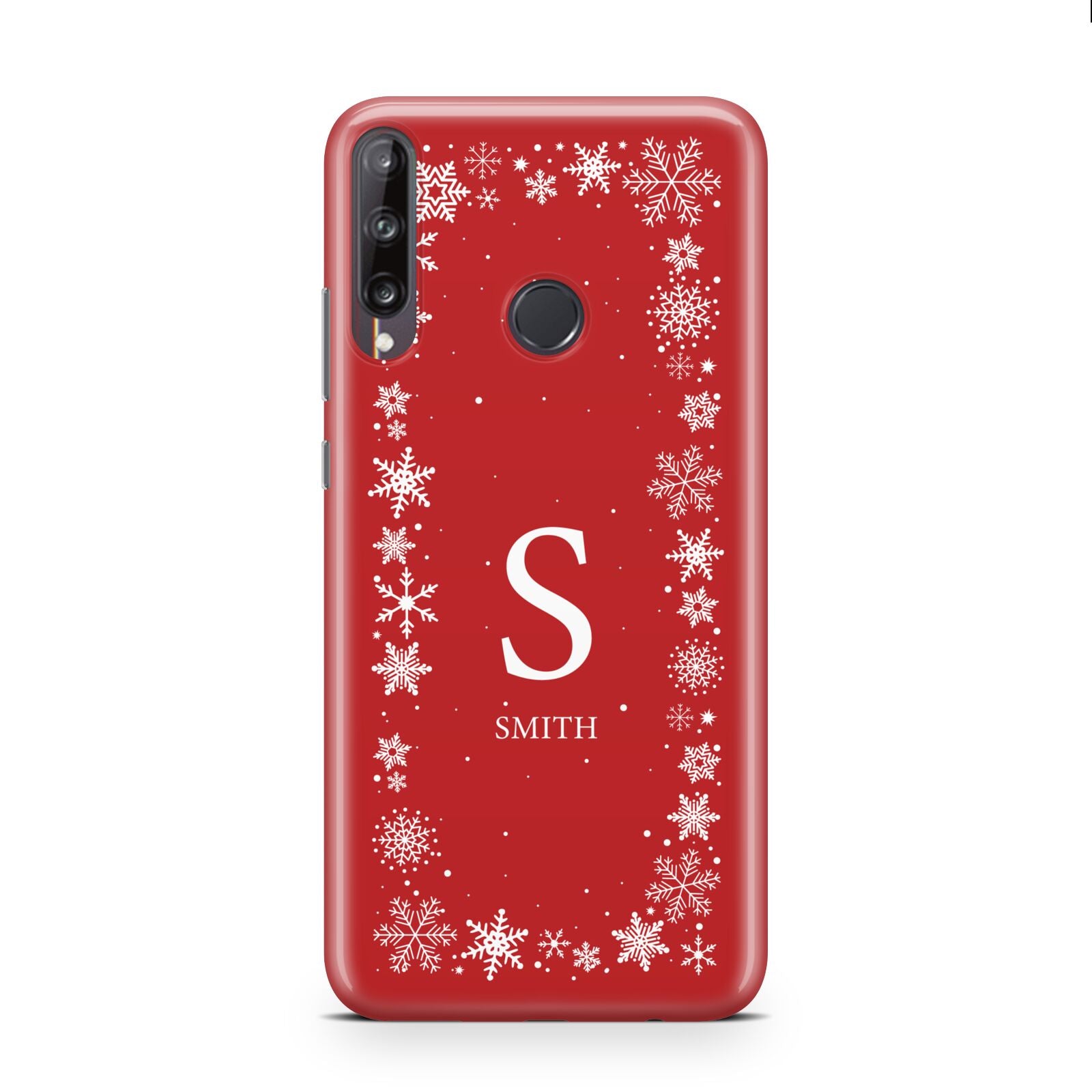 Festive Monogram Personalised Huawei P40 Lite E Phone Case