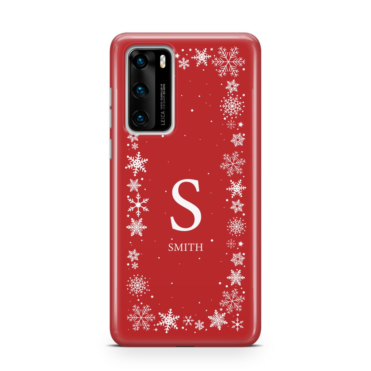 Festive Monogram Personalised Huawei P40 Phone Case