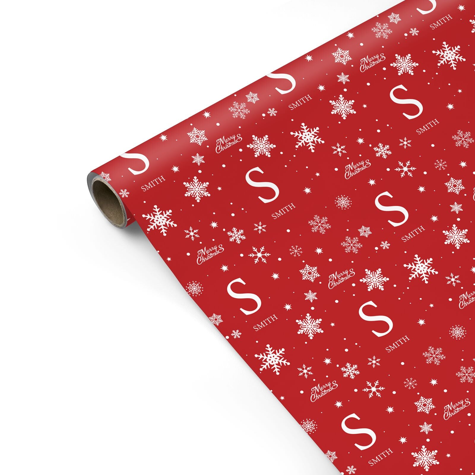 Festive Monogram Personalised Personalised Gift Wrap