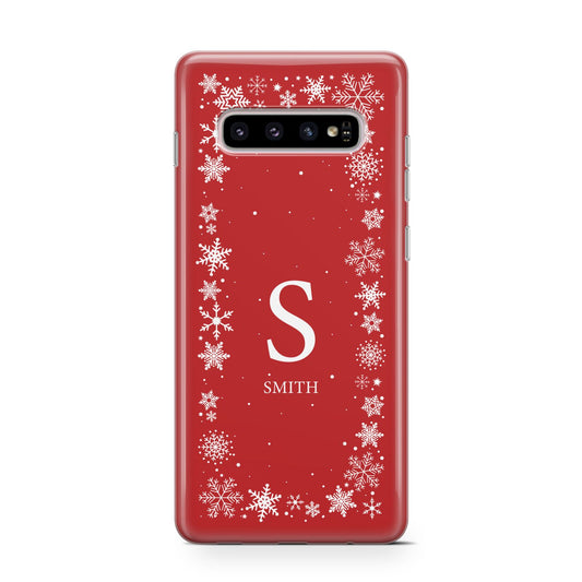 Festive Monogram Personalised Protective Samsung Galaxy Case