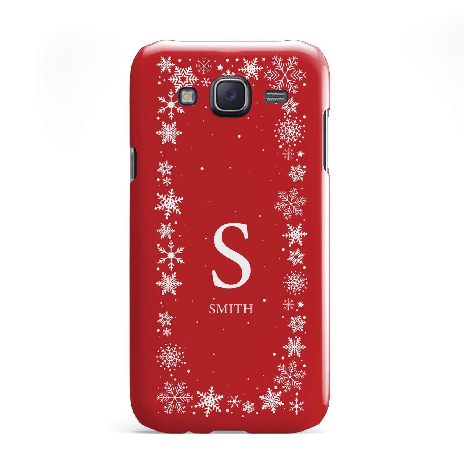 Festive Monogram Personalised Samsung Galaxy J5 Case