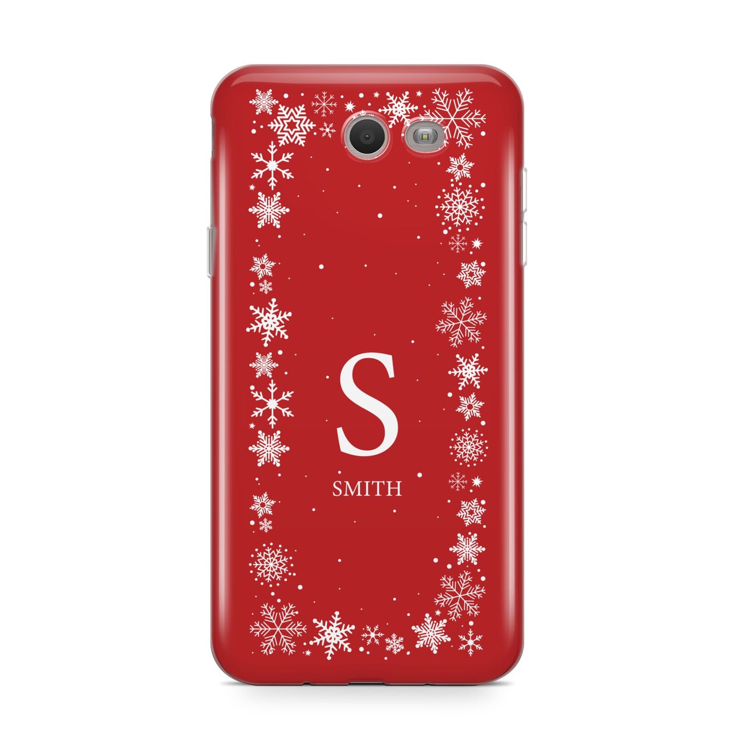 Festive Monogram Personalised Samsung Galaxy J7 2017 Case