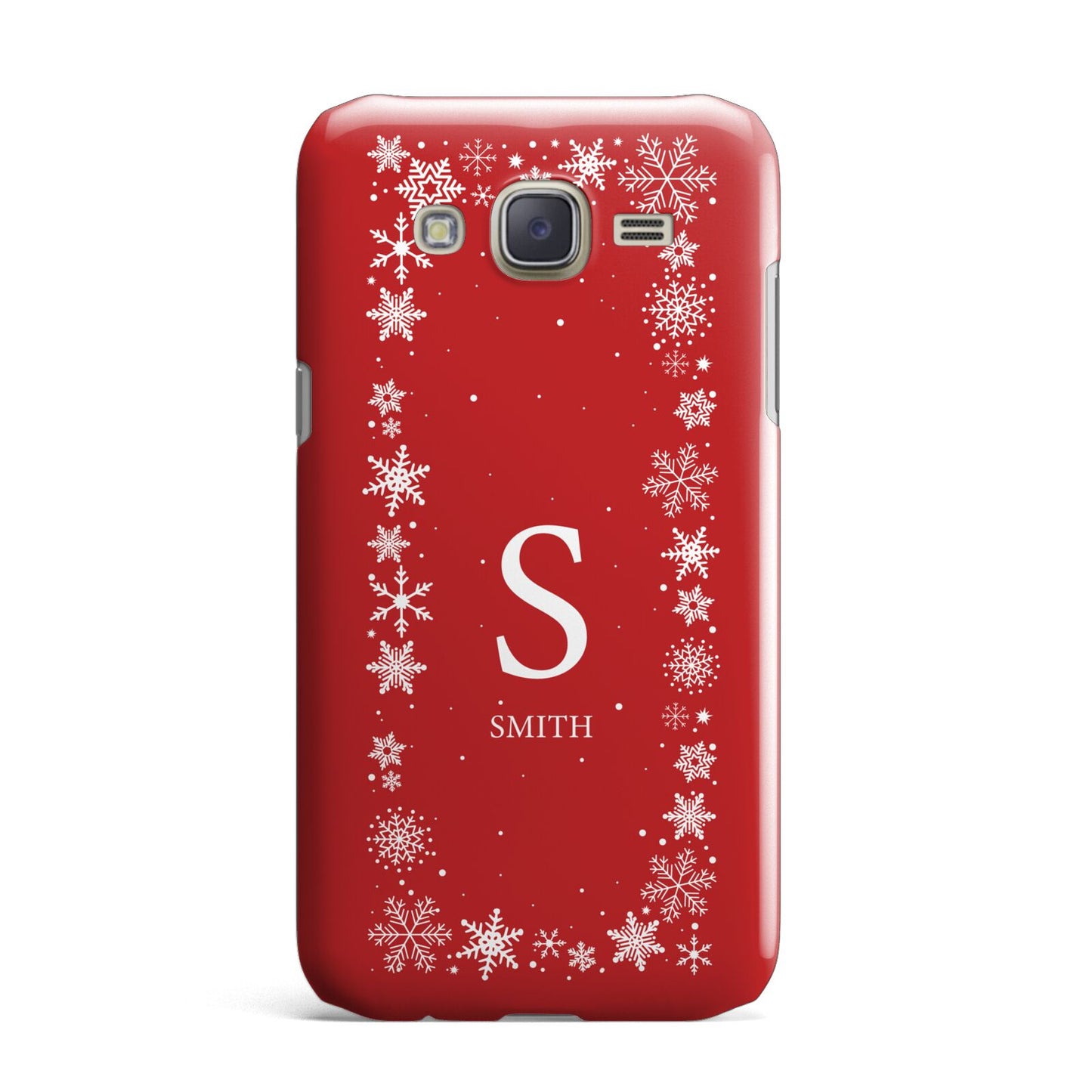 Festive Monogram Personalised Samsung Galaxy J7 Case