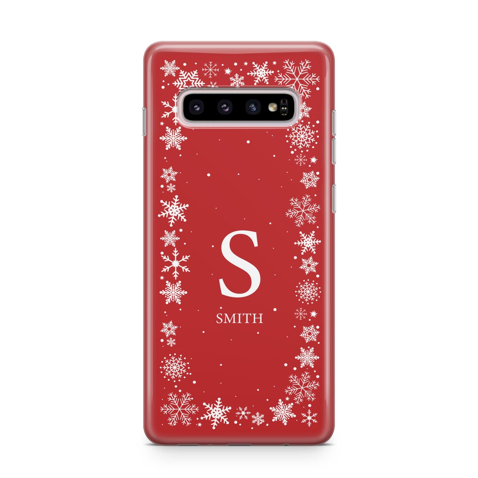 Festive Monogram Personalised Samsung Galaxy S10 Plus Case