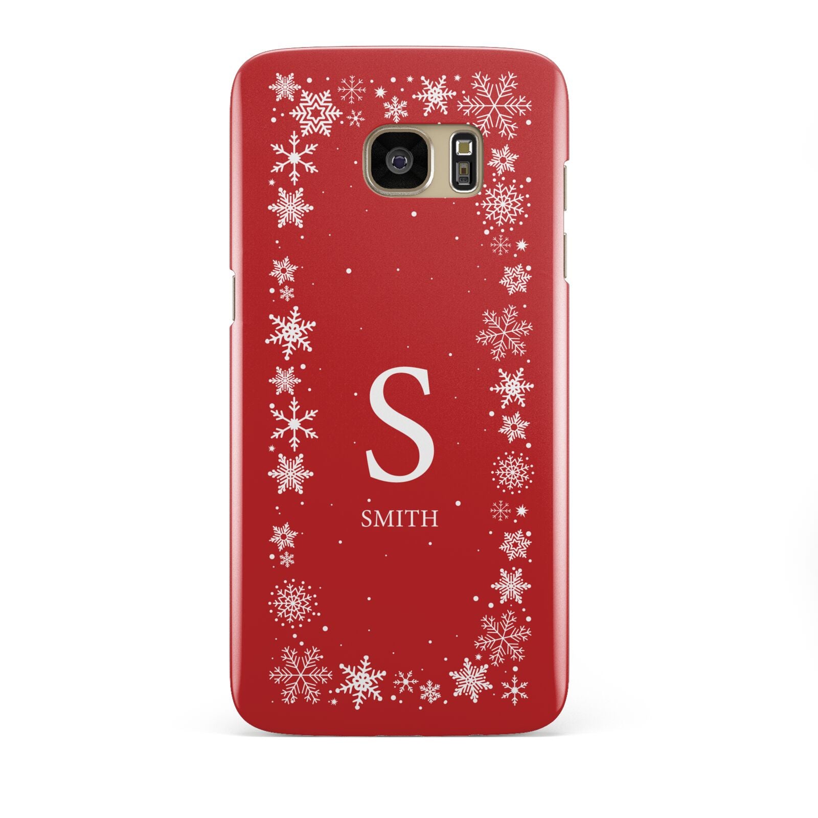 Festive Monogram Personalised Samsung Galaxy S7 Edge Case