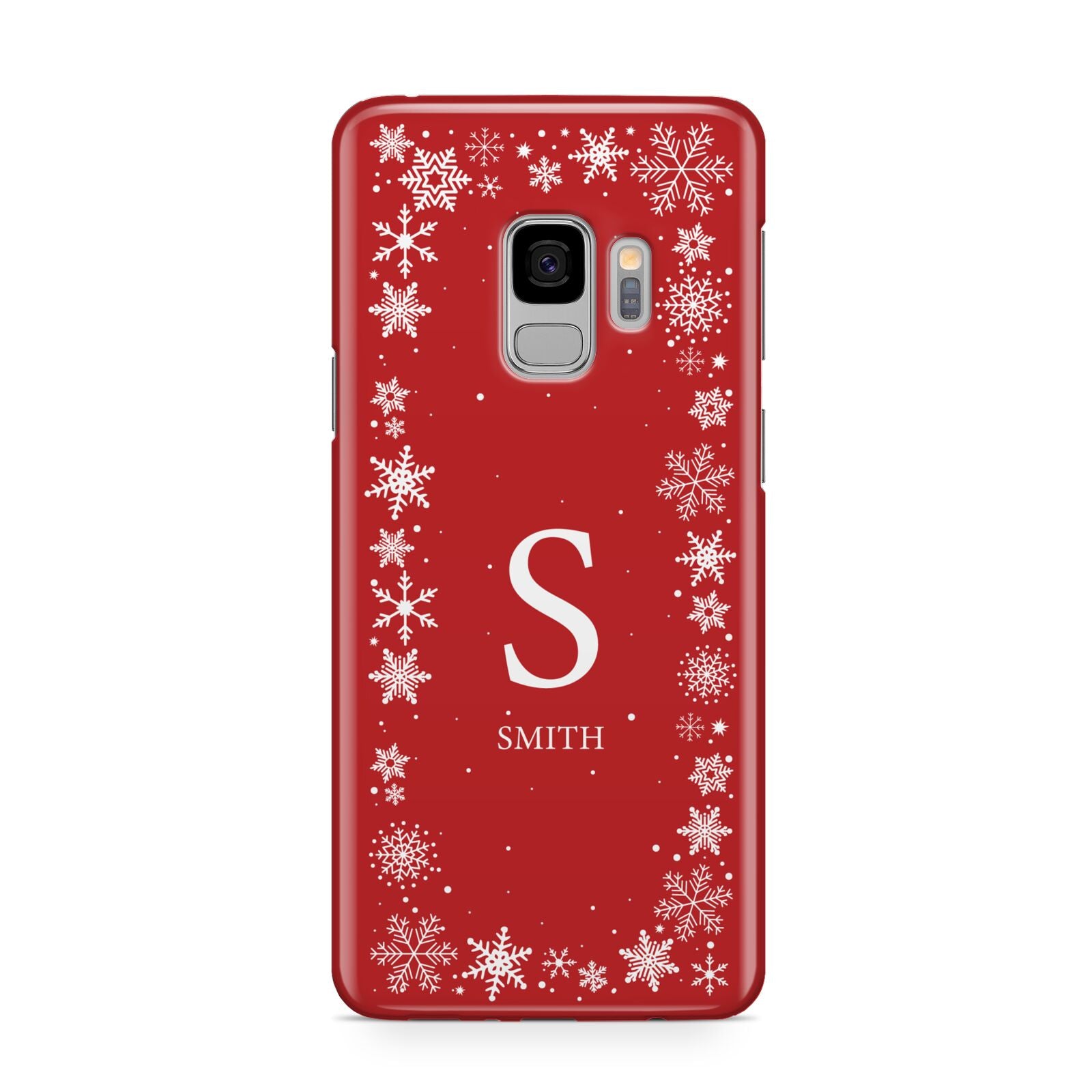 Festive Monogram Personalised Samsung Galaxy S9 Case