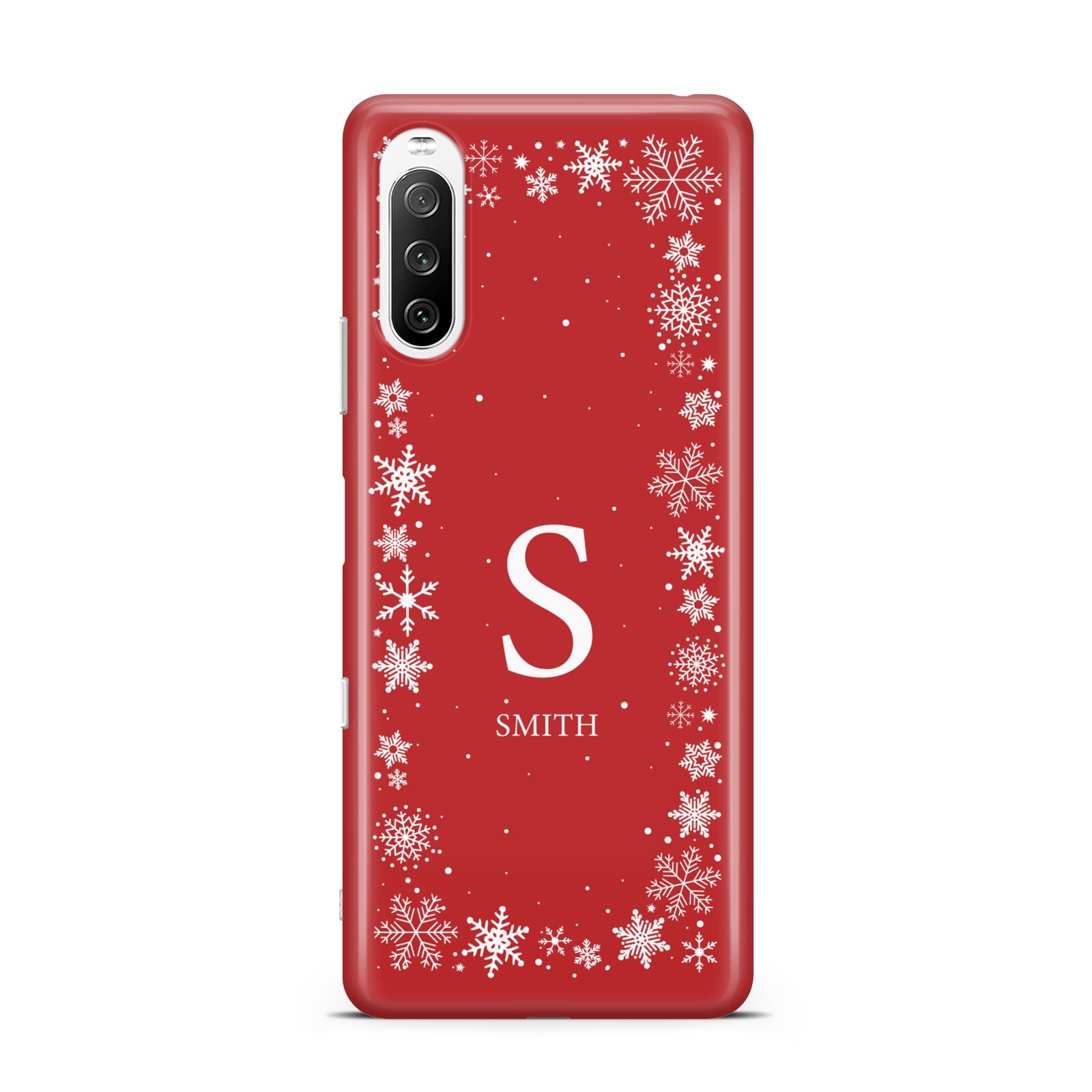 Festive Monogram Personalised Sony Xperia 10 III Case