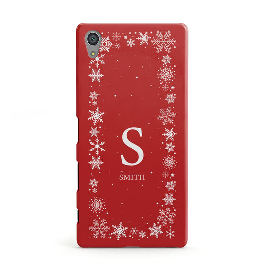 Festive Monogram Personalised Sony Xperia Case