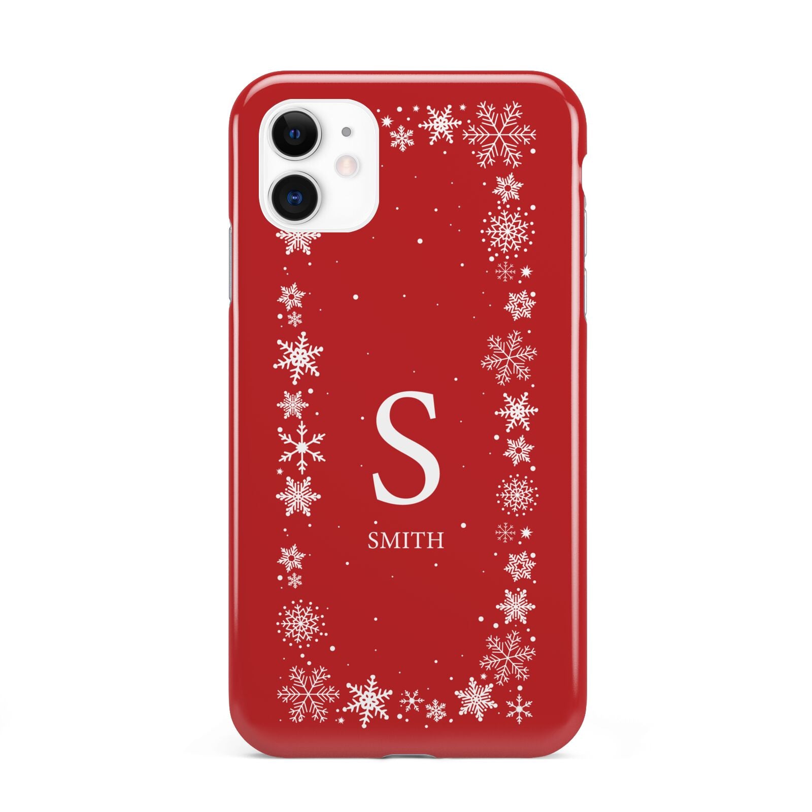 Festive Monogram Personalised iPhone 11 3D Tough Case