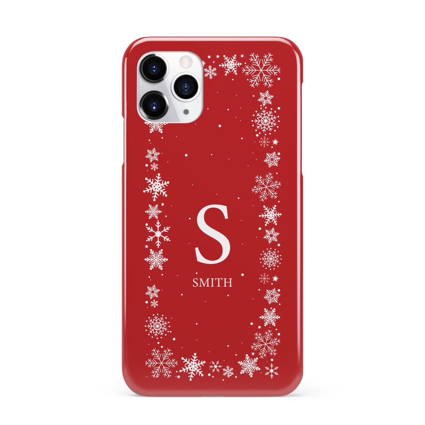 Festive Monogram Personalised iPhone 11 Pro 3D Snap Case