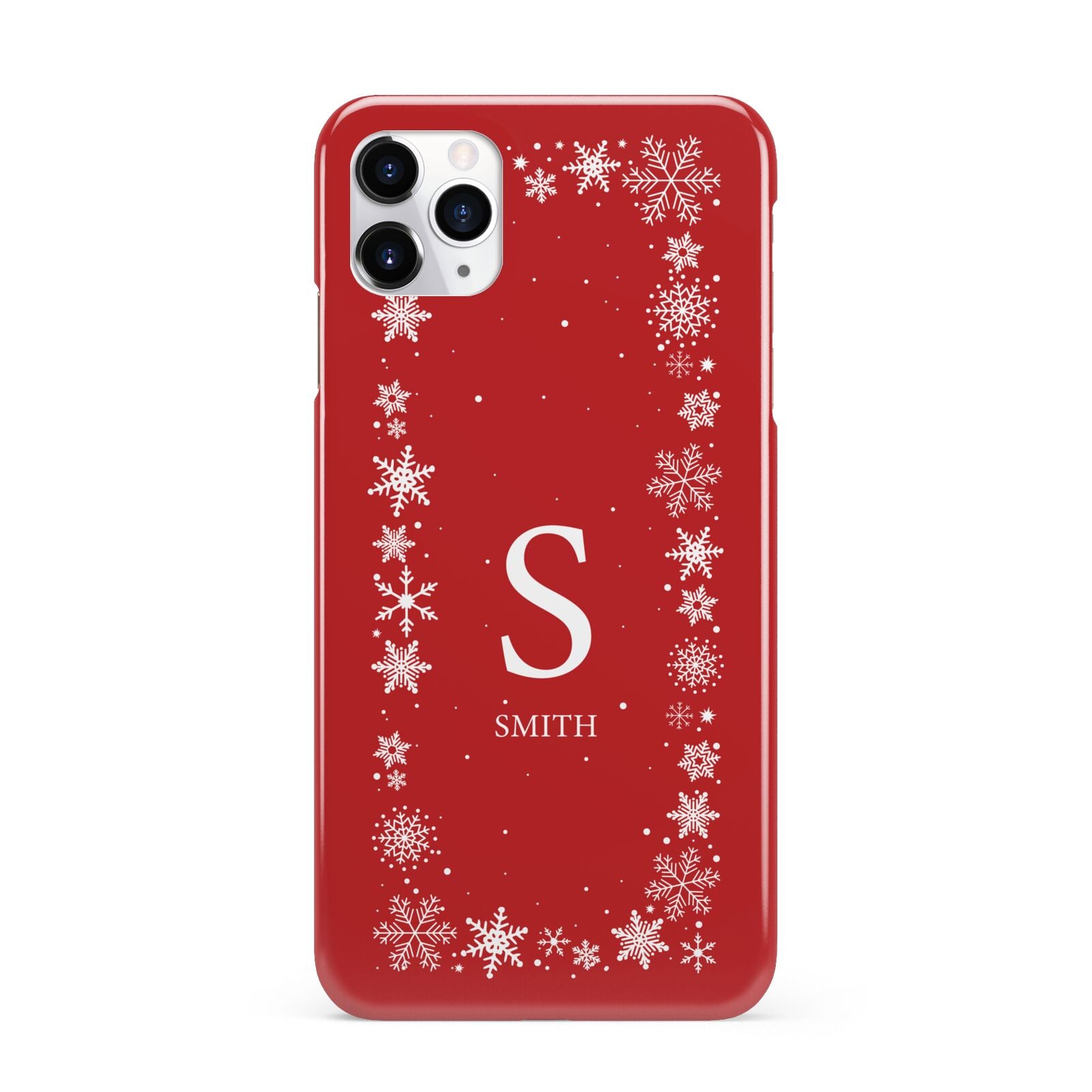 Festive Monogram Personalised iPhone 11 Pro Max 3D Snap Case