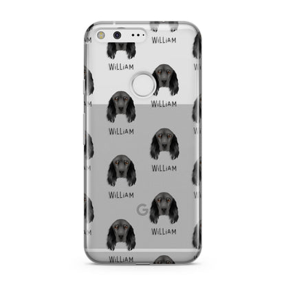 Field Spaniel Icon with Name Google Pixel Case