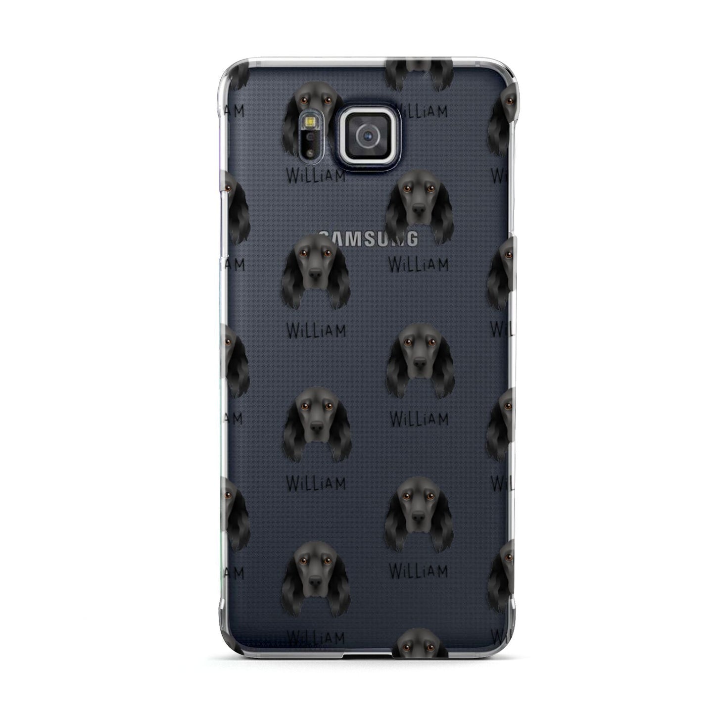 Field Spaniel Icon with Name Samsung Galaxy Alpha Case