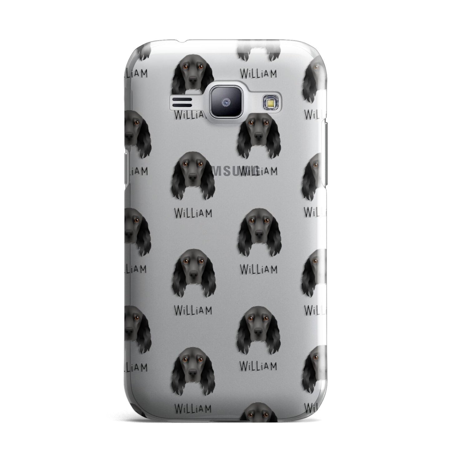 Field Spaniel Icon with Name Samsung Galaxy J1 2015 Case