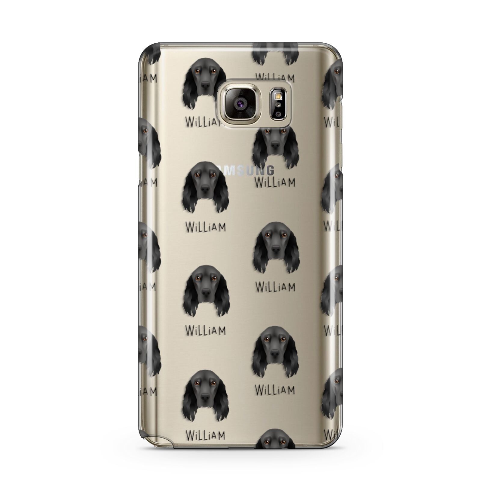 Field Spaniel Icon with Name Samsung Galaxy Note 5 Case