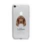 Field Spaniel Personalised iPhone 7 Bumper Case on Silver iPhone